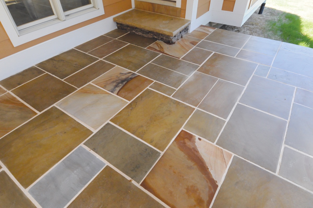 Sawed Flagstone Flooring